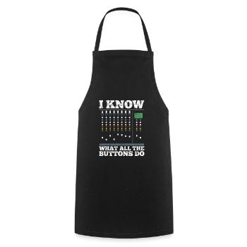Sound Engineer t-shirt - Cooking Apron - black - Front - AI Model Male 185 dark (185cm)