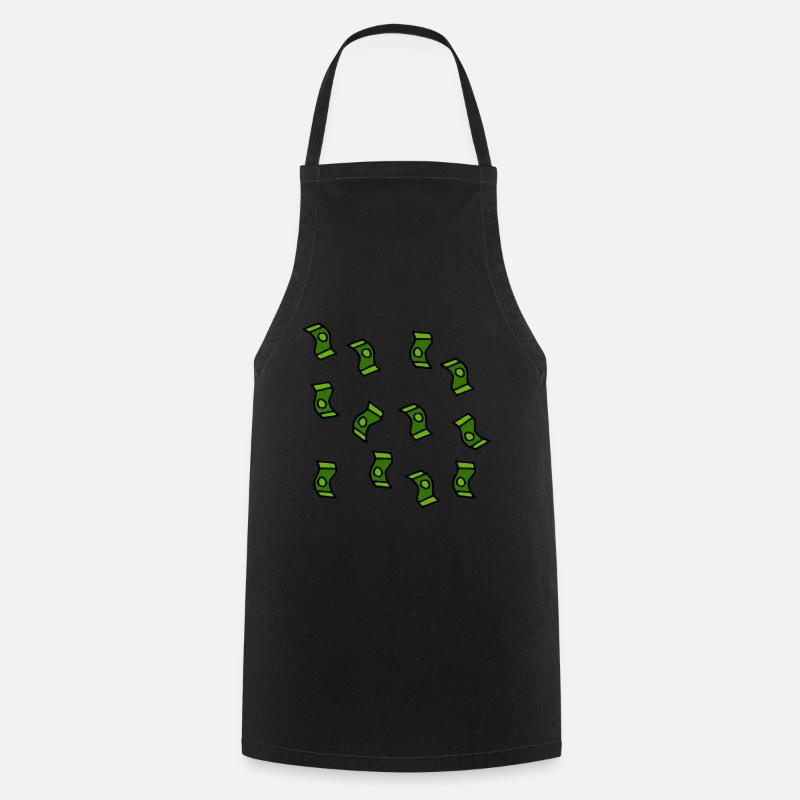 Geldregen Geldscheine Geschenk - Kochschürze - Schwarz