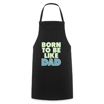 Père et fils - Tablier de cuisine - noir - Devant - AI Model Male 185 dark (185cm)