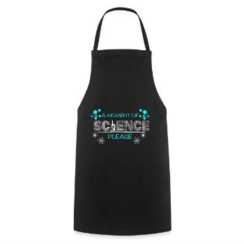 A Moment Of Science Please - Cooking Apron - black - Front - AI Model Male 185 dark (185cm)