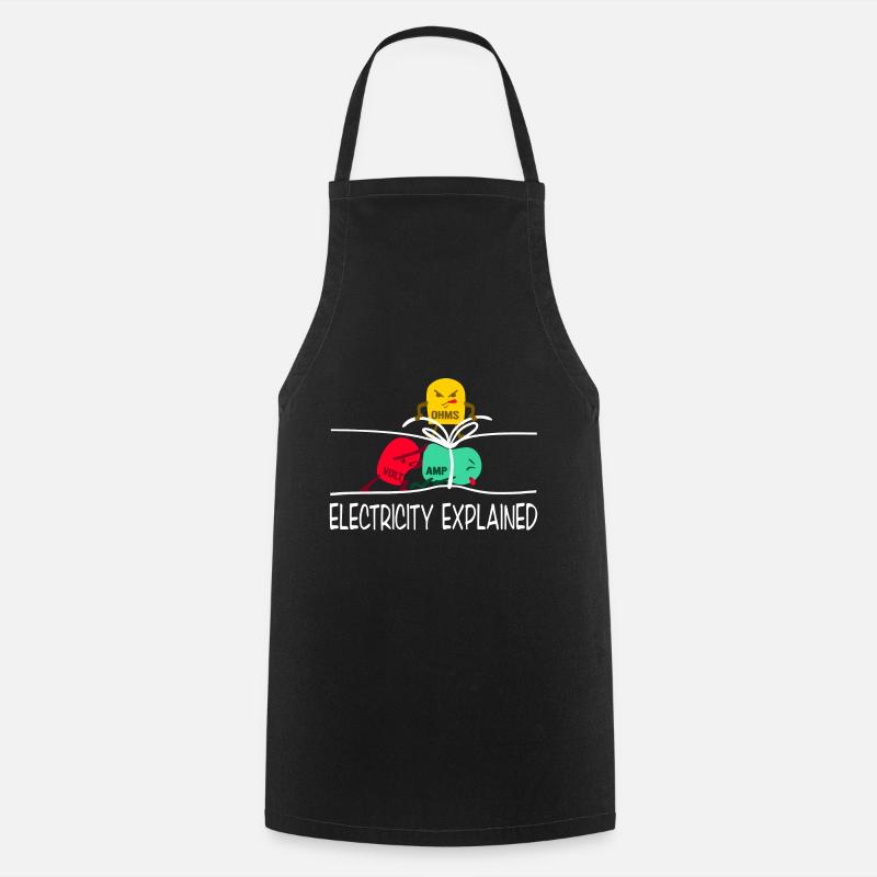 Electricity - Cooking Apron - black