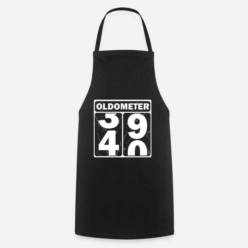 Oldomètre - Tablier de cuisine - noir