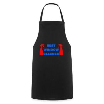 BEST WINDOW CLEANER - Cooking Apron - black - Front - AI Model Male 185 dark (185cm)