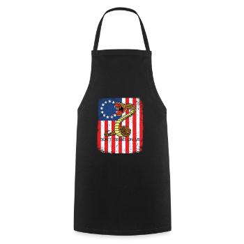 "Deadly" Cobra Design King Cobra Unique Design - Cooking Apron - black - Front - AI Model Male 185 dark (185cm)