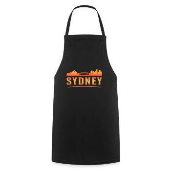 Sydney Australia City Holiday Gift Quote - Cooking Apron - black - Front - AI Model Male 185 dark (185cm)
