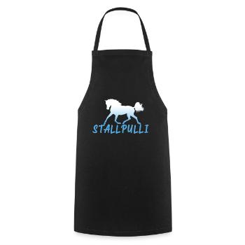 Stallpulli Pferd Reiten Reitstall Reiterhof Stall - Kochschürze - Schwarz - Vorne - AI Model Male 185 dark (185cm)