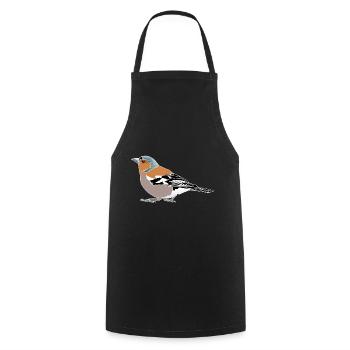 Buchfink - Kochschürze - Schwarz - Vorne - AI Model Male 185 dark (185cm)