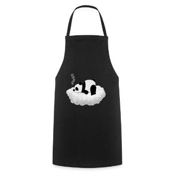 Süßer Panda schläft auf seiner Wolke - Kochschürze - Schwarz - Vorne - AI Model Male 185 dark (185cm)