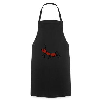 Gentille bande dessinée fourmi - Tablier de cuisine - noir - Devant - AI Model Male 185 dark (185cm)
