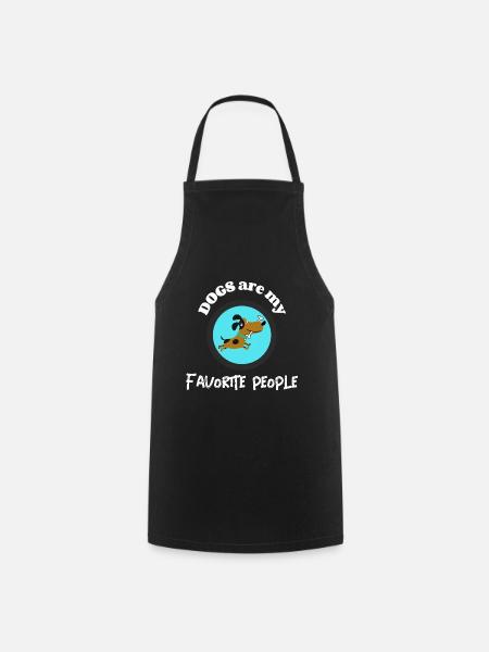 Dog Dog Dog Dog Dog Dog - Cooking Apron - black
