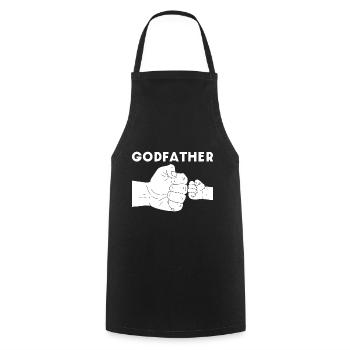 Father dad fist handshake son - Cooking Apron - black - Front - AI Model Male 185 dark (185cm)