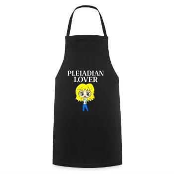 AMANT PLÉIADIEN - Tablier de cuisine - noir - Devant - AI Model Male 185 dark (185cm)