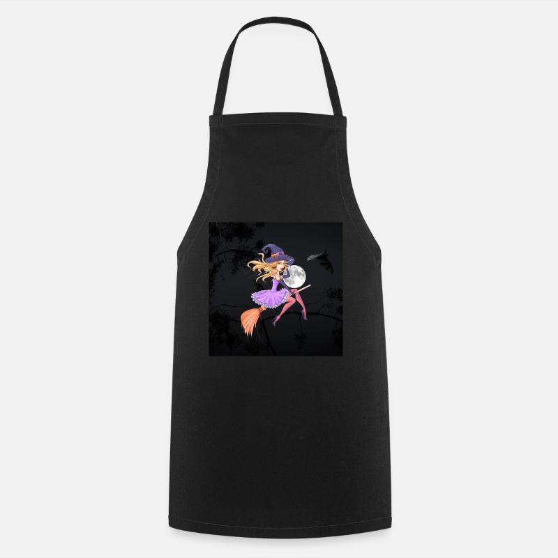 Witch - Cooking Apron - black