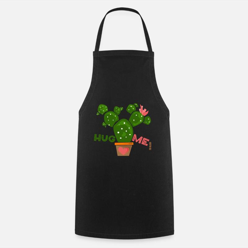 hug me - Cooking Apron - black
