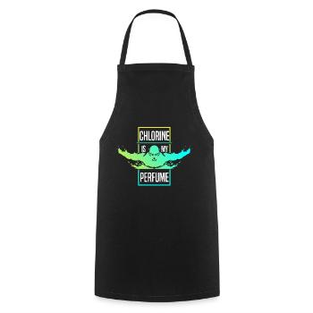 Le chlore est mon parfum-drôle - Tablier de cuisine - noir - Devant - AI Model Male 185 dark (185cm)