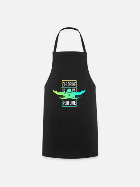 Chlorine is my perfume-funny - Cooking Apron - black