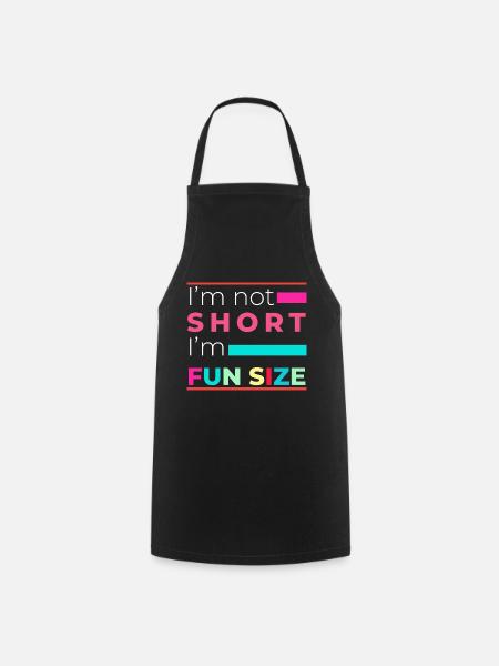 Je ne suis pas petit, je suis drôle de taille drôle - Tablier de cuisine - noir