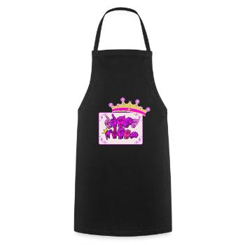 DRAMA Queen - Langue des signes - dgs-streetwear - Tablier de cuisine - noir - Devant - AI Model Male 185 dark (185cm)