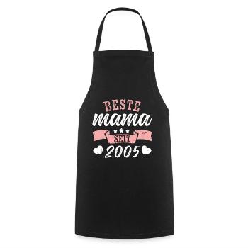 Beste Mama seit 2005 | Muttertag Geschenkidee - Kochschürze - Schwarz - Vorne - AI Model Male 185 dark (185cm)
