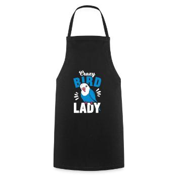 oiseau perruque femme cadeau - Tablier de cuisine - noir - Devant - AI Model Male 185 dark (185cm)