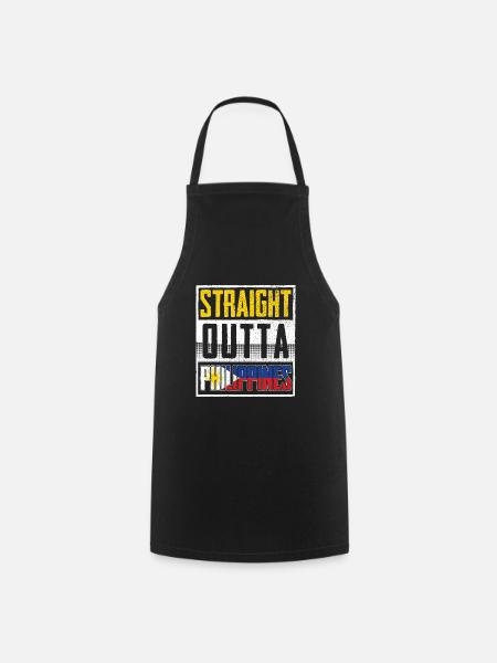 PHILIPPINES - Tablier de cuisine - noir