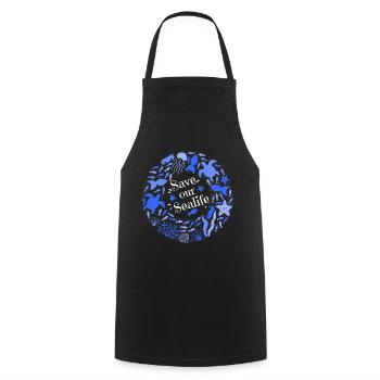 Ocean Pollution - Save Our Sealife - Cooking Apron - black - Front - AI Model Male 185 dark (185cm)