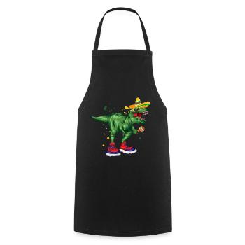 Mexico Holiday Dino gift idea holiday - Cooking Apron - black - Front - AI Model Male 185 dark (185cm)