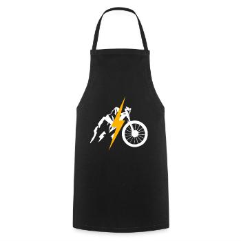 eBike Blitz Mountain Mountain Downhill Trekking - Cooking Apron - black - Front - AI Model Male 185 dark (185cm)