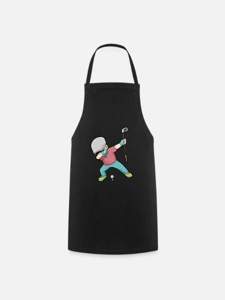 Dab Golf Tupfen Golf Golf Golfer - Tablier de cuisine - noir