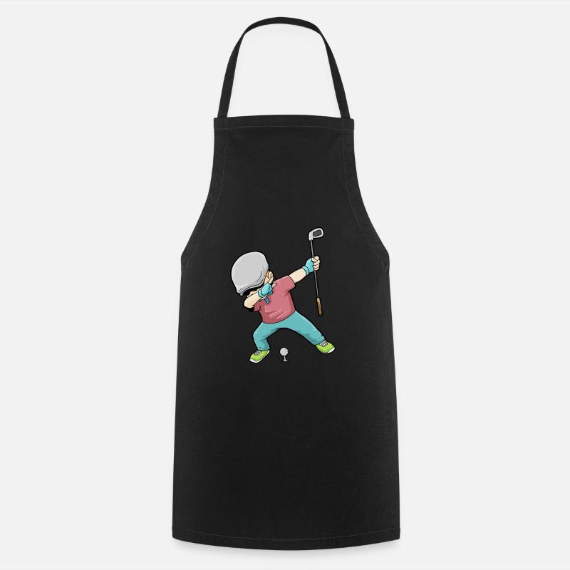 Dab Golf Tupfen Golf Golf Golfer - Tablier de cuisine - noir