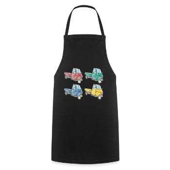 APE haute 4 - Tablier de cuisine - noir - Devant - AI Model Male 185 dark (185cm)