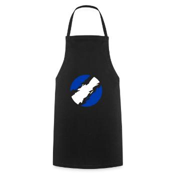 Greece - Cooking Apron - black - Front - AI Model Male 185 dark (185cm)