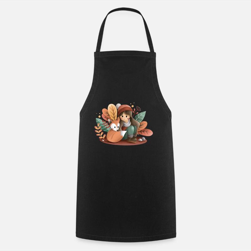 Fox Girl - Tablier de cuisine - noir