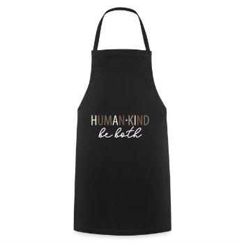 L’humanité soit à la fois rétro la gentillesse compte - Tablier de cuisine - noir - Devant - AI Model Male 185 dark (185cm)