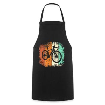 Bicycle Road Bike Cycling Cyclist - Cooking Apron - black - Front - AI Model Male 185 dark (185cm)