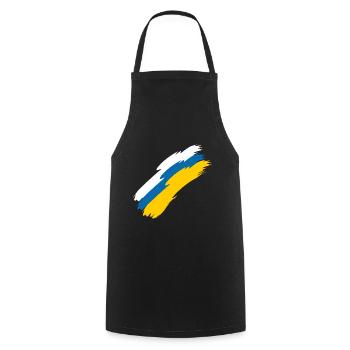 Flagge der Kanarischen Inseln - Kochschürze - Schwarz - Vorne - AI Model Male 185 dark (185cm)