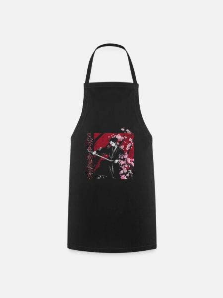 Fleur de cerisier - Tablier de cuisine - noir