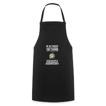 Scientifique scientifique - Tablier de cuisine - noir - Devant - AI Model Male 185 dark (185cm)