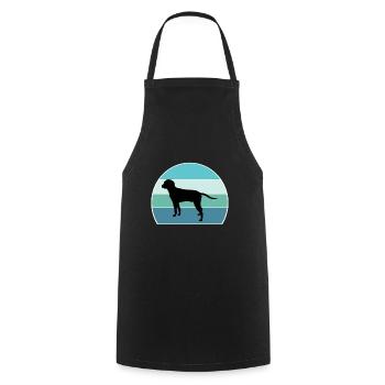 Anglo Francais de Petite Venerie Hund Silhouette Vi - Kochschürze - Schwarz - Vorne - AI Model Male 185 dark (185cm)
