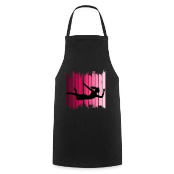 Pole Dance Dancer Competition Acrobatics Sport - Cooking Apron - black - Front - AI Model Male 185 dark (185cm)