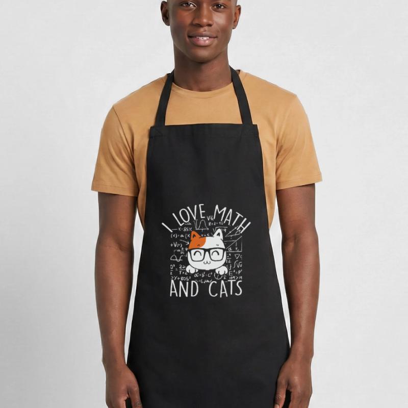 Math Citation Math Kitty Chat J’aime Math et chats Tablier de cuisine