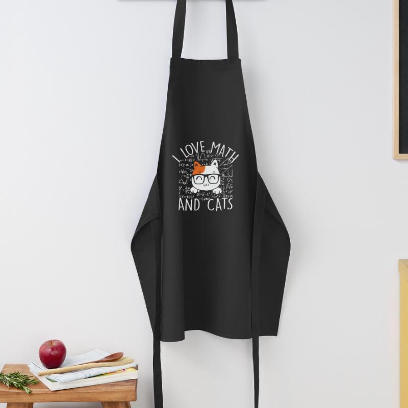 Math Citation Math Kitty Chat J’aime Math et chats Tablier de cuisine