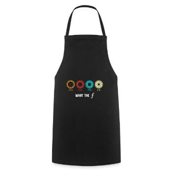 Photography Quote Photography Camera Lens - Cooking Apron - black - Front - AI Model Male 185 dark (185cm)