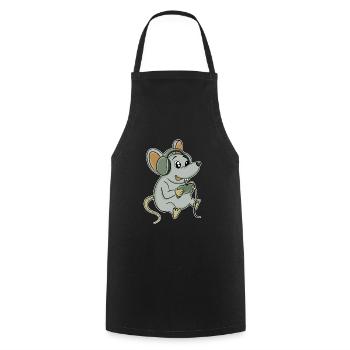 Gamer Maus - Kochschürze - Schwarz - Vorne - AI Model Male 185 dark (185cm)