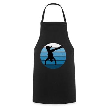 Bgirl Men Bboy Hiphop Hip Hop Break Dance - Tablier de cuisine - noir - Devant - AI Model Male 185 dark (185cm)