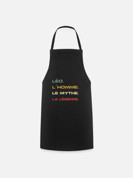 Léo, l'homme, le mythe et la légende - Tablier de cuisine - noir
