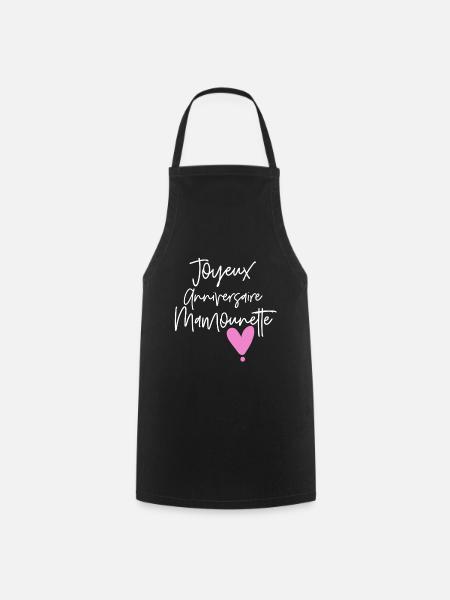 Joyeux anniversaire maman - Tablier de cuisine - noir