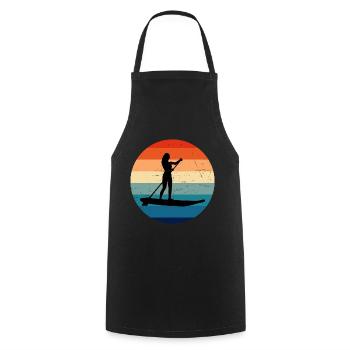 Stand up Paddleboard Sup Stand up Paddle B pour hommes - Tablier de cuisine - noir - Devant - AI Model Male 185 dark (185cm)