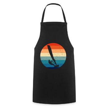 Windsurfing Surfing Windsurfing Men Windsurfers - Cooking Apron - black - Front - AI Model Male 185 dark (185cm)