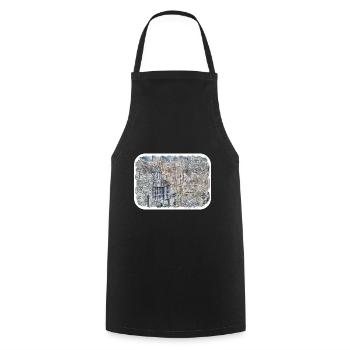 Bruges Belgium Watercolor Sketch Drawn Illustratio - Cooking Apron - black - Front - AI Model Male 185 dark (185cm)